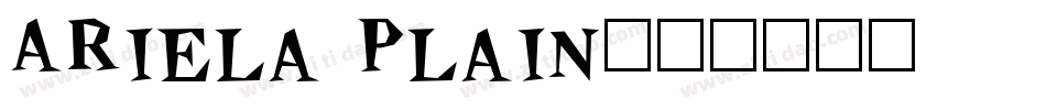 Ariela Plain字体转换